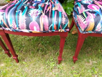 Set of four Edwardian dining chairs - Image 3