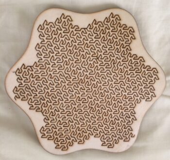 Gosper "star" Fractal Tray Puzzle