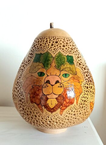 Green Cat Gourd Lamp