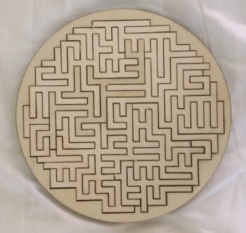 Round Fractal Tray Puzzle