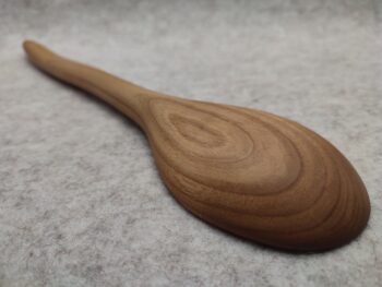 Hand carved Cherry wood cooking spoon, Made in Wales - Image 4