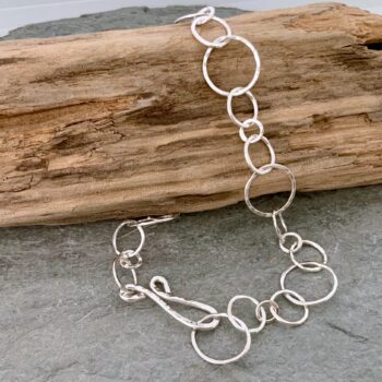 Delicate silver chain bracelet