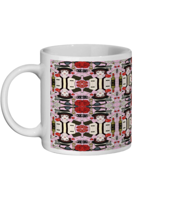 Coco Pattern Ceramic Mug & Coaster Set - Image 4