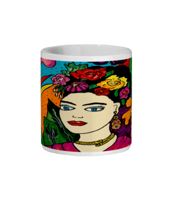 Frida Parrot Ceramic Mug and Coaster set