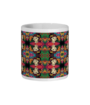 Frida Print Ceramic Mug and Coaster set