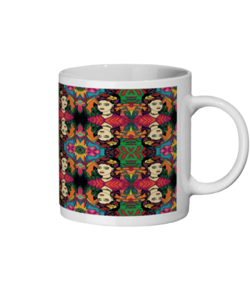 Frida Print Ceramic Mug and Coaster set - Image 4