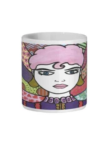 Miley Ceramic Mug and Coaster Set