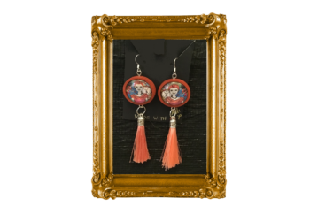 Vivienne Cabochon Tassel Earrings