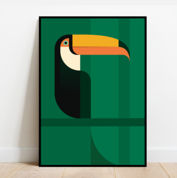 Toucan in the trees, bird print (4 colours available) - Image 3