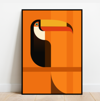 Toucan in the trees, bird print (4 colours available) - Image 4