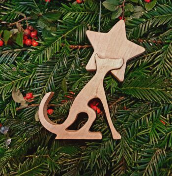 Canine Christmas Tree Decoration: Handcrafted from Scottish hardwoods - Image 3