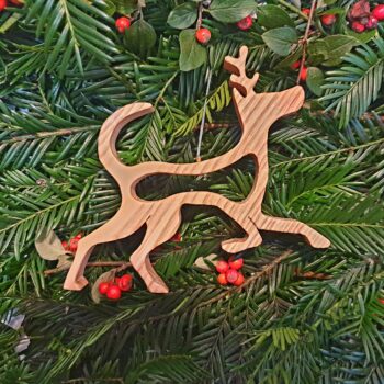 Canine Christmas Tree Decoration: Handcrafted from Scottish hardwoods - Image 6