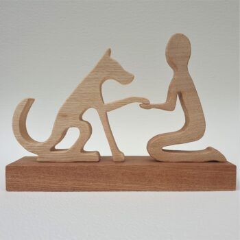 The Paws Together Collection: Ornamental canine sculptures handcrafted from Scottish hardwoods