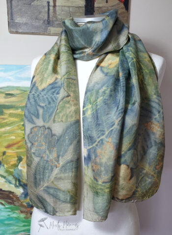 Autumn By A River Silk Scarf - Image 3