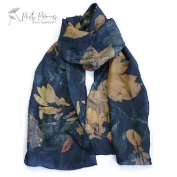 Autumn Night - Hand Dyed Silk Scarf