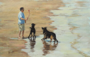 DOG’S LIFE Original Oil Painting