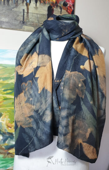 Evening Walk - Hand Dyed Silk Scarf - Image 3