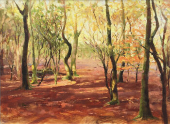 AUTUMN LIGHT IN SAVERNAKE Original Oil Painting