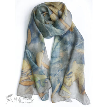 Silver & Gold Silk Scarf