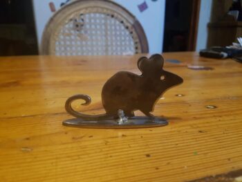 Metal Mouse on stand