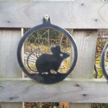 Metal Mouse in a disc - Door hanger - Image 2