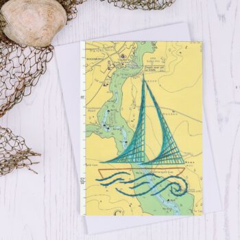 Woodbridge Sailing Boat Greetings Card