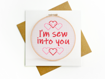 I'm sew into you card