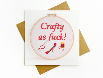 Crafty as fuck card