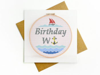 Birthday W Anchor Card