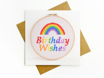 Birthday wishes rainbow card