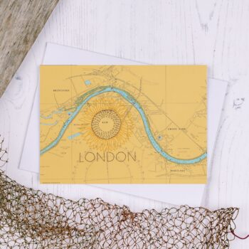 Sunflower London Greetings Card