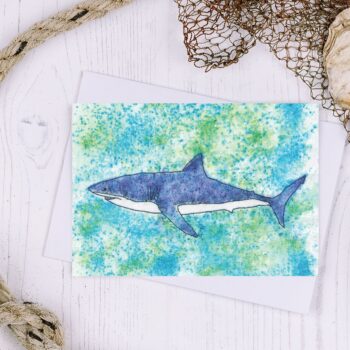 Shark Greetings Card