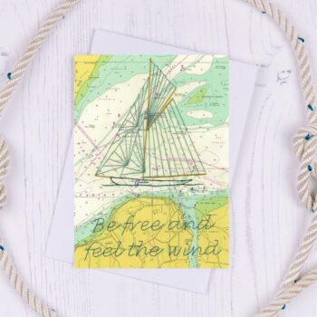 Be Free and Feel the Wind Greetings Card