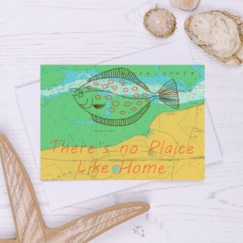 There's No plaice Like Home Greetings Card