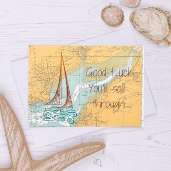 Good Luck You'll Sail Through Greetings Card