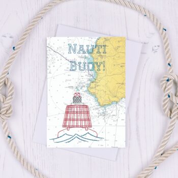 Nauti Buoy Greetings Card