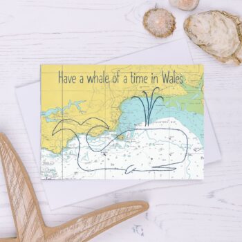 Have a Whale of a Time in Wales Greetings Card