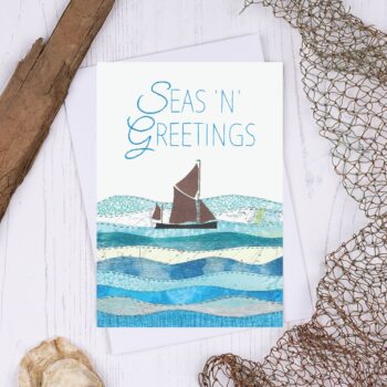 Sea N Greetings Thames Sailing Barge Christmas Card