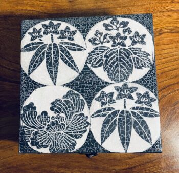 Japanese Furoshiki Découpage Wooden box - Image 5