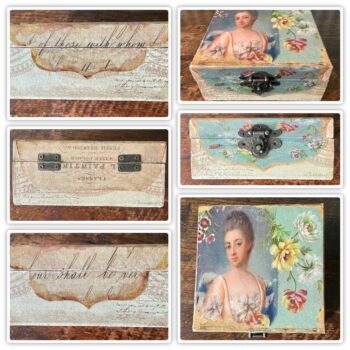 Rococo French Decoupage Jewellery Box - Image 5