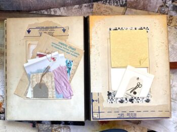 Sewing Journal, Junk Journal, Reclaimed Victorian Photo Album. - Image 5