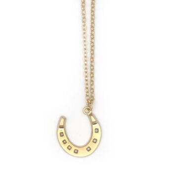 Gold Horseshoe Necklace