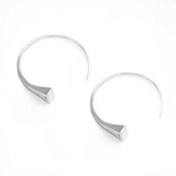 Gypsy Hoop Silver Earrings (Large) - Image 2