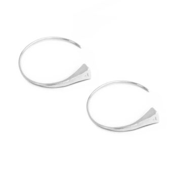 Gypsy Hoop Silver Earrings (Large) - Image 3