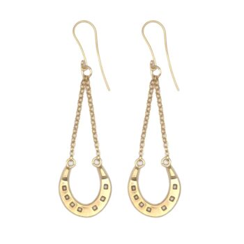 Horseshoe Earrings Gold