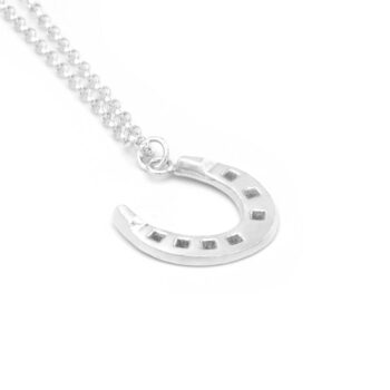 Horseshoe Silver Necklace - Image 3