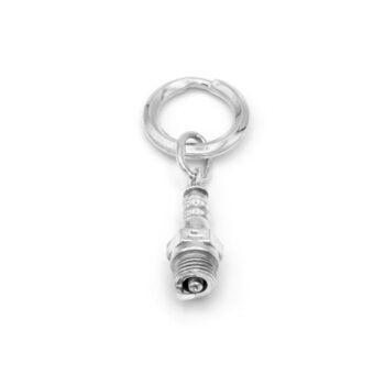 Silver Sparkplug Keyring - Image 3