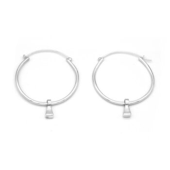 Yili Silver Hoop Earrings