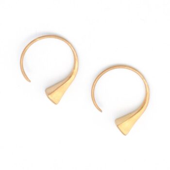 Gypsy Hoop Gold Earrings (Large)