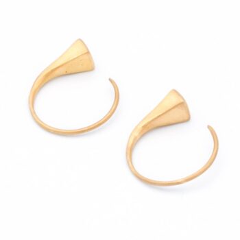 Gypsy Hoop Gold Earrings (Large) - Image 2